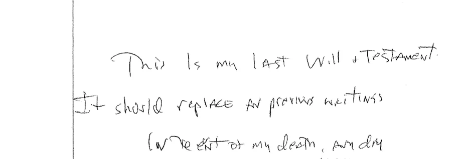 Handwritten (Holographic) Will in South Africa: What They Are and When to Use One